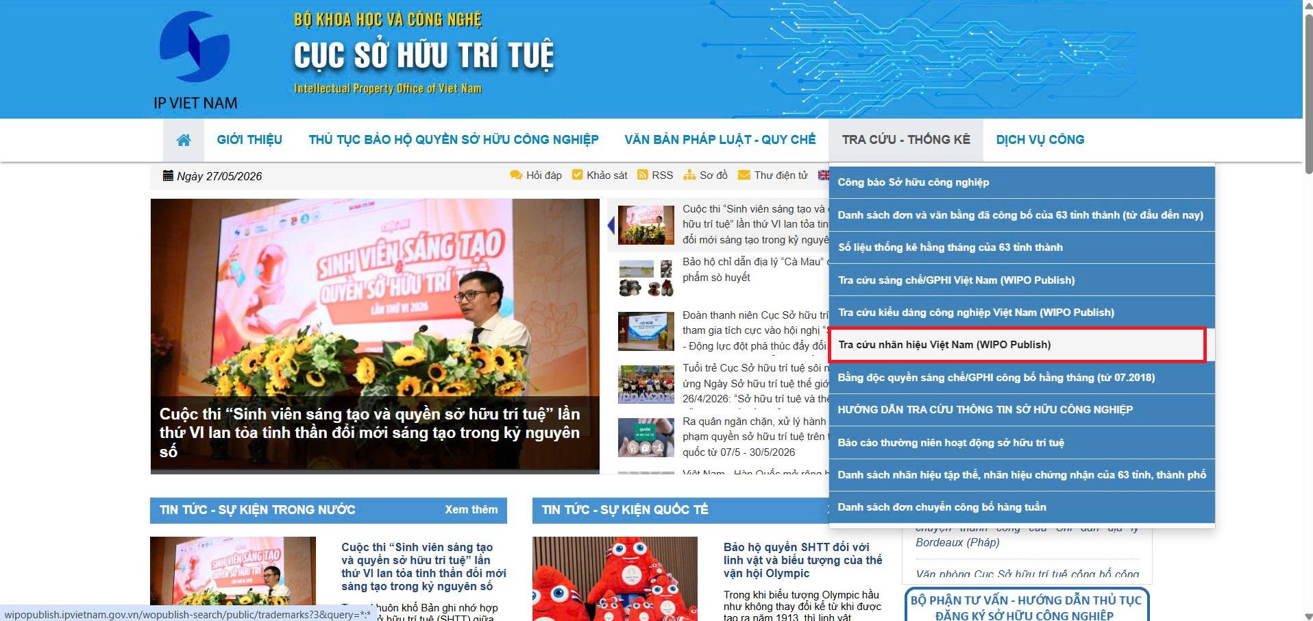 Hướng Dẫn Tra Cứu Nhãn Hiệu Trên Trang Website Cục Sở Hữu Trí Tuệ Năm 2026